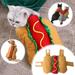 Cuhas Halloween Pet Cosplay Dress Up Hot Dog Costume Dog And Cat Party Transformation Dress Up