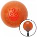 American Shifter Red Lucha Libre Mask Orange Metal Flake Shift Knob with M16 x 1.5 Insert Shifter