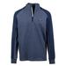 Men's Levelwear Navy New Orleans Pelicans Galaxy Insignia Core Quarter-Zip Pullover Top