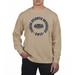 Men's Uscape Apparel Cream Florida Atlantic Owls Pigment Dyed Fleece Crew Neck Sweatshirt