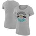 Women's G-III 4Her by Carl Banks Heather Gray Jacksonville Jaguars City Team Graphic Lightweight Fitted Crewneck T-Shirt