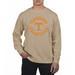 Men's Uscape Apparel Cream Tennessee Volunteers Pigment Dyed Fleece Crew Neck Sweatshirt