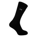THMO - 1 Pair Mens Thick Fleece Lined Warm Thermal Socks for Winter - Black - Size UK 6-11