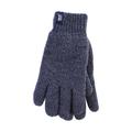 Heat Holders Mens Fleece Lined Warm Gloves For Winter - Navy - Size L/XL