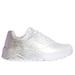 Skechers Girl's Uno Lite - Metallic Shimmers Sneaker | Size 1.5 | White | Synthetic