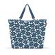 reisenthel shopper XL daisy blue – Geräumige Shopping Bag und edle Handtasche in einem – Aus wasserabweisendem Material