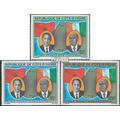 The Ivory Coast 577-579 (complete.issue.) unmounted mint/never hinged ** MNH 1979 Mrokkanischer King hassan II (Stamps for collectors) Flags/Coats of Arms/Maps