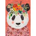 Panda with Flowers - 4000 Piece Wooden Puzzle - Jigsaw Puzzles Adult Difficult Jigsaw Collection Game