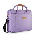 DOB SECHS 16'' 17'' 17.3 Inches Laptop Bag Shockproof Briefcase Shoulder Messenger Bag, Universal Nylon Business Laptop Sleeve Case, Laptop Carrying Handbag for Men/Women, Purple