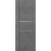 Standard Door - Belldinni Avon 01 2H Paneled Wood & Metal Prefinished Standard Door Slab Manufactured Wood in Brown | 31.75 W x 1.75 D in | Wayfair