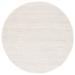 White 60 x 60 x 0.375 in Area Rug - Safavieh Elle Handmade Ivory Rug Cotton/Wool | 60 H x 60 W x 0.375 D in | Wayfair NAT620A-5R