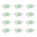 MW Lighting Led Emergency Exit Lights w/ 2 Adjustable Heads GREEN Sign w/ Battery Backup 12PACK Thermoplastic in White | Wayfair MW-MMJ-2G-12PK