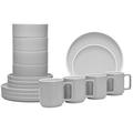 Noritake ColorTrio Stax 16-Piece Dinnerware Set Porcelain/Ceramic in Blue | Wayfair G003-16BP