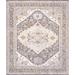 Gray/White 122 x 98 x 0.25 in Area Rug - Pasargad Serapi Oriental Hand-Knotted Rectangle 8'2" x 10'2" Wool/Silk/Viscose Area Rug in Beige/Yellow/Gray Silk/Viscose/Wool | Wayfair