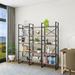 17 Stories 71.06" H x 70" W Steel Etagere Bookcase in Brown | 71.06 H x 70 W x 12.52 D in | Wayfair 0EA21430D33A4C8297C58DCC030259DC