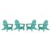 Rosecliff Heights Hartington Wood Outdoor Adirondack Chair Plastic/Resin in Blue | 35 H x 29 W x 36 D in | Wayfair A45BDCCEC3BC4D10A58791242B505DD0