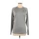 Nike Active T-Shirt: Gray Print Activewear - Women's Size Medium