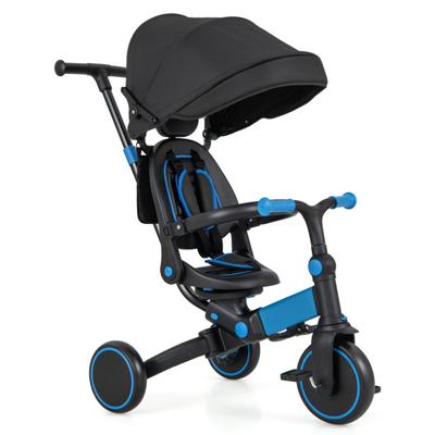 Costway Kids Tricycle with Adjustable Push Handle ...