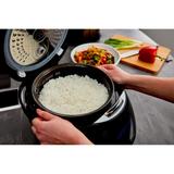 Rice Cooker with Ceramic Bowl and Advanced Fuzzy Logic (8 Cup, 1.5 Litre) Rice Cook, 6 Multicook, LED Display, 120V Power