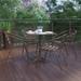 27.5" Square Aluminum Indoor-Outdoor Table Set