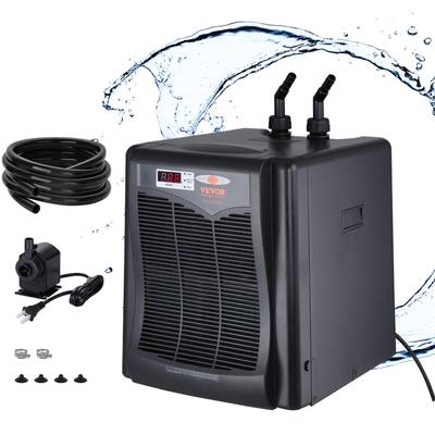 VEVOR Aquarium Chiller 1/10HP to 1.5HP Hydroponic Water Chiller for 52Gal to 500Gal Fish Tank Cooler