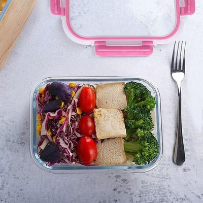 Glass cutlery container with lid