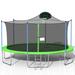 16ft. Green Trampoline with Ladder and Safety Net