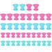 [Pack of 2] 40Pcs Silicone Hair Curler Hair Roller No Heat Clip Hair Styling Tool 20x1.97in Large 20x1.57in Small Curler