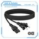 KONKIN BOO AC Power Cord Cable Replacement For Sharp Aquos LC-48LE551U 48 LC-39LE551U 39 LCD HDTV LED