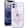 Compatible with iPhone 11 Case Fashion Cool Dragon Animal 3D Pattern Design Frosted PC Back Soft TPU Bumper Shockproof Protective Case Cover for iPhone 11 Purple