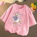 Sanrios Kawaii Anime Kuromi Hello Kitty Cute Cartoon Cotton Children s Short Sleeve T-Shirt Round Neck Bottom Summer Top Gift