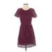 Free People Casual Dress: Burgundy Dresses - Women's Size 4