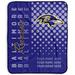 Pegasus Baltimore Ravens 50" x 60" Dots Personalized Fleece Blanket