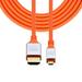 FVH Micro HDMI 4K to HDMI Ultra Soft High Flex HDTV Cable Hyper Super Flexible Cord High Speed Type-A Male to Male for Computer HDTV