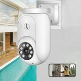 Dpityserensio Wireless Cameras Outdoor Indoor Security Outdoor 1080P Color Night Vision WiFi Security Camera Motion Detection 2-Way Talk IP54 Camera Camera Clearance