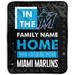 Pegasus Miami Marlins 50" x 60" "We Cheer" Personalized Fleece Blanket