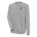 Men's Antigua Heather Gray Miami Dolphins Throwback Logo Victory Pullover Sweatshirt