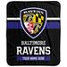 Pegasus Baltimore Ravens 50" x 60" Stripes Personalized Fleece Blanket