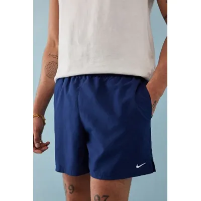 Nike Swim Solid Midnight Navy Swim Shorts - Navy S at Urban Outfitters