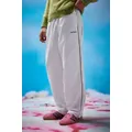 iets frans. Finn White Microfiber Track Pants - White L at Urban Outfitters