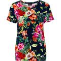 Brands - Anna Rose Anna Rose Floral Printed Short Sleeve Top Navy/Multi Women's