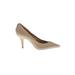 MICHAEL Michael Kors Heels: Pumps Stiletto Minimalist Ivory Print Shoes - Women's Size 10 - Pointed Toe