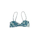 Calvin Klein Swimsuit Top Teal Swimwear - Women's Size 8