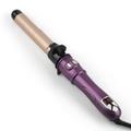 Automatic Waver Curling Wand Rotating Hair Curler 32mm Barrel Ceramic Professional Hair Curler Curling Tongs Hair Waver Quick Heating,with LCD Digital Display 1H Auto Off (purple)