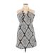 H&M Casual Dress - Mini V-Neck Sleeveless: Black Dresses - Women's Size 14