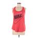 Nike Active Tank Top: Red Activewear - Women's Size Medium