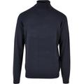 Rundhalspullover URBAN CLASSICS "Herren Knitted Turtleneck Sweater" Gr. L, blau (navy) Herren Pullover Rundhalspullover