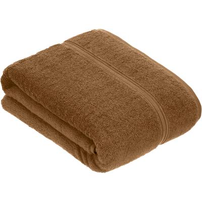 Badetuch VOSSEN "Belief", braun (toasty), B:67cm L:140cm, Walkfrottier, Obermaterial: 100% Baumwolle, Handtücher (Packung) Image
