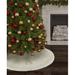 Five Queens Court Solid Color Velvet Tree Skirt Velvet in White | 48 W in | Wayfair 2799104SKRTQ