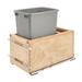 Rev-A-Shelf Pull Out Trash Can for Kitchen Cabinet w/Soft-Close Plastic in Gray | 19.5 H x 12 W x 21.67 D in | Wayfair 4VL-1535DM-1